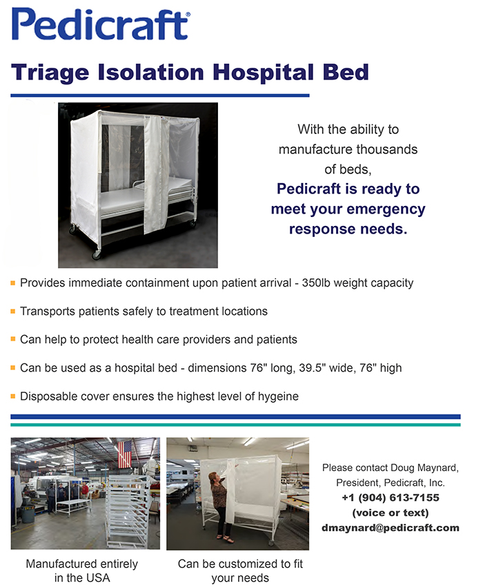 Pedicraft Made Entirely In Usa Field Hospital Beds Triage